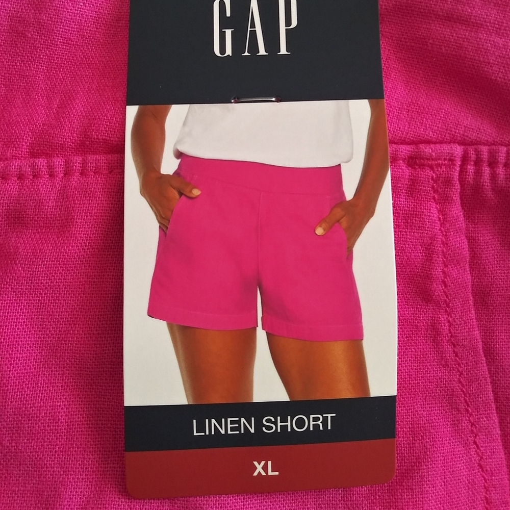 Gap Linen Short XL Color Berry NWT